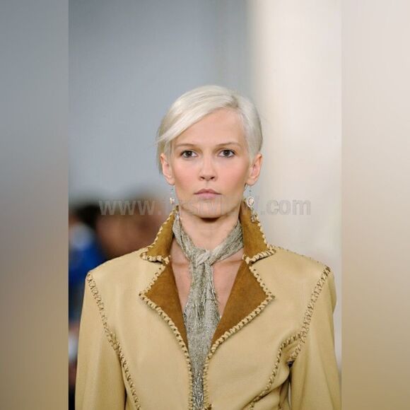 Ralph Lauren Collection ~ Spring 2011 Runway Deer Suede Leather Western Jacket - Picture 10 of 17